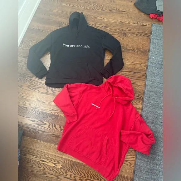 Hoodie sweatshirt Keep the kids safe Black Grand Mingo You are enough Red XL - Picture 2 of 13